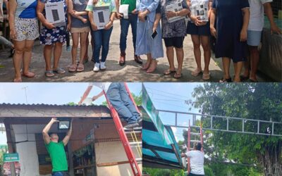 Mayor Jane Yap turnover Solar Lights to Poblacion II Talipapa